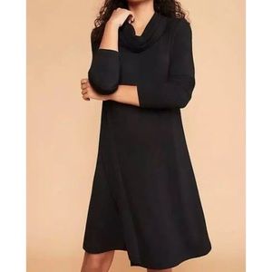 NWT Lou & Grey Signature Softblend Cowl Swing Dress in Black